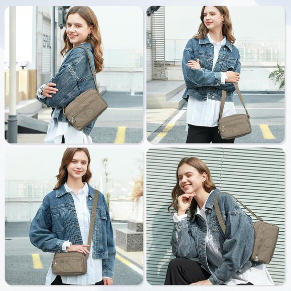 Small Crossbody Bags for Women Nylon Waterproof Lightweight Crossbody Purse Casu - Picture 2 of 7